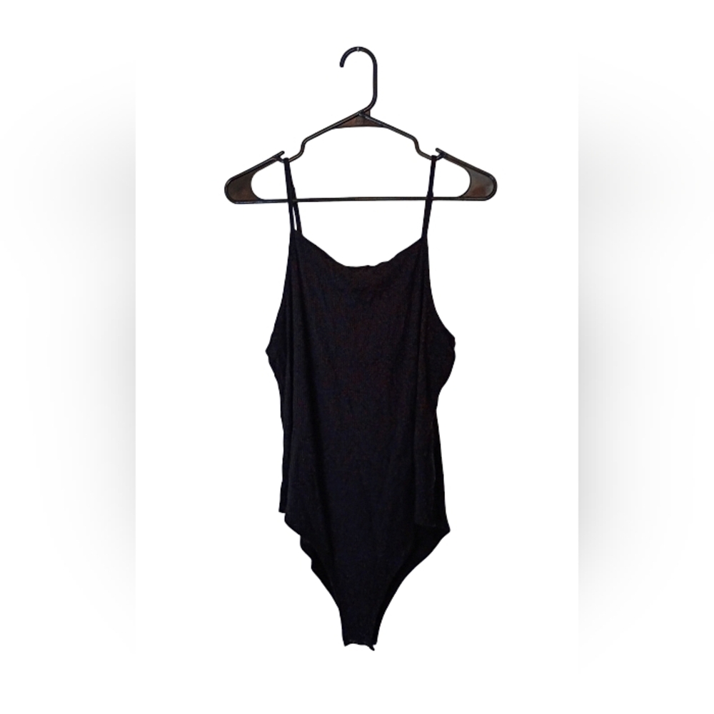 NWOT Wild Fable XXL Black Ribbed Bodysuit